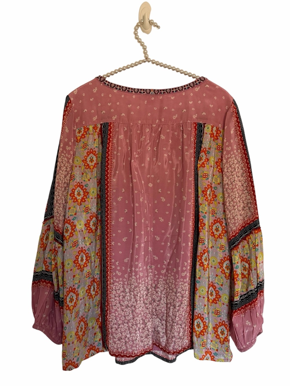 Sundance Rose Mixed-Print Boho Tunic - Picture 7 of 10